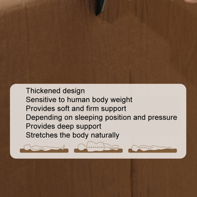 CSTUR D2250 Thickened Portable Camping Hexagonal Automatic Inflatable Mat Outdoor Picnic Moistureproof Mat, 3cm (Khaki), 5cm (Khaki)