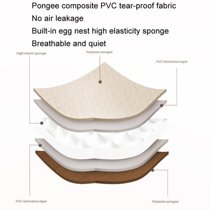 CSTUR D2250 Thickened Portable Camping Hexagonal Automatic Inflatable Mat Outdoor Picnic Moistureproof Mat, 3cm (Khaki), 5cm (Khaki)