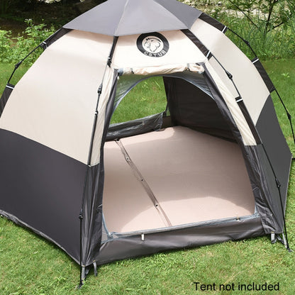CSTUR D2250 Thickened Portable Camping Hexagonal Automatic Inflatable Mat Outdoor Picnic Moistureproof Mat, 3cm (Khaki), 5cm (Khaki)