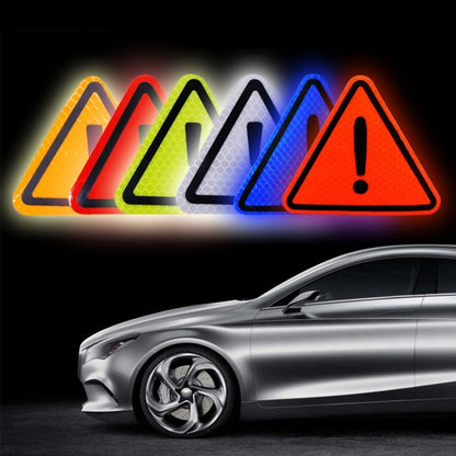 Car Tail Triangle Reflective Stickers Safety Warning Danger Signs Car Stickers
