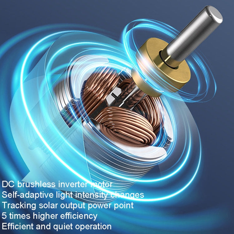 Solar Roof Exhaust Fan Aluminum Alloy Exhaust Switching Fan Negative Pressure Fan, SRVF-320