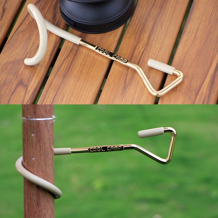 COOL CAMP Outdoor Canopy Pole Hook Portable Camping Light Hanger, 22mm Khaki, 33mm Khaki, 22mm Black, 33mm Black