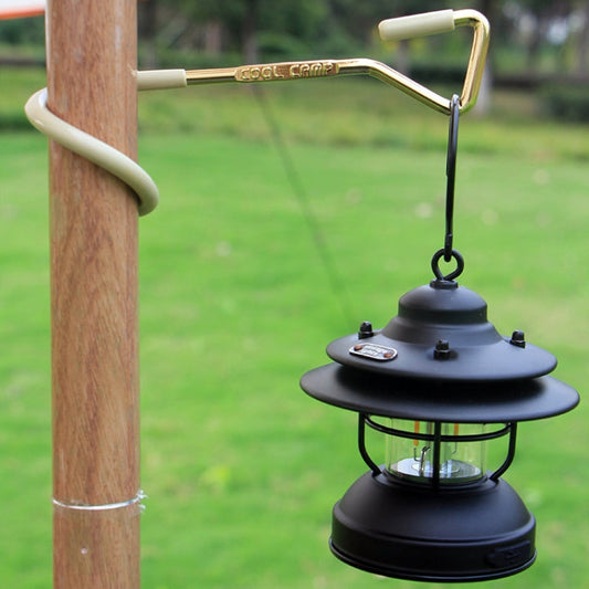 COOL CAMP Outdoor Canopy Pole Hook Portable Camping Light Hanger, 22mm Khaki, 33mm Khaki, 22mm Black, 33mm Black