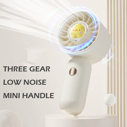 Hand Holds Small Fan Portable Mini Pocket Fan, Pink Duck, Blue Duck, Green Duck, White Duck, Pink Spray Plating Version, Blue Spray Plating Version, Green Spray Plating Version, White Spray Plating Version