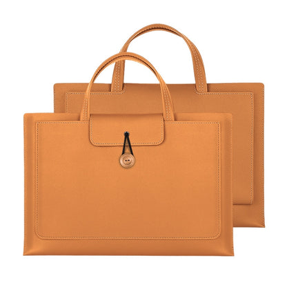 Elastic Button Laptop Waterproof PU Handbag, 13.3/14 inch, 15.4/16 inch