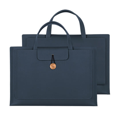 Elastic Button Laptop Waterproof PU Handbag, 13.3/14 inch, 15.4/16 inch