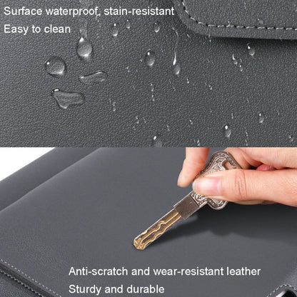 Elastic Button Laptop Waterproof PU Handbag, 13.3/14 inch, 15.4/16 inch