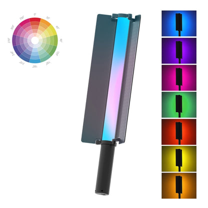 24W 72 LEDs Handheld Full-color RGB Stick Light Photography Light with Barndoor, LP600
