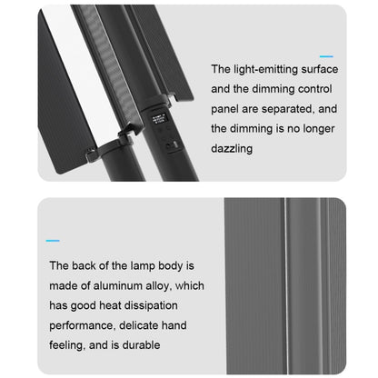 24W 72 LEDs Handheld Full-color RGB Stick Light Photography Light with Barndoor, LP600