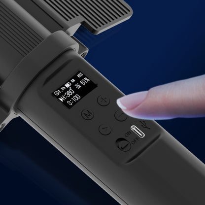 24W 72 LEDs Handheld Full-color RGB Stick Light Photography Light with Barndoor, LP600