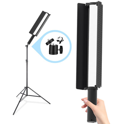 24W 72 LEDs Handheld Full-color RGB Stick Light Photography Light with Barndoor, LP600
