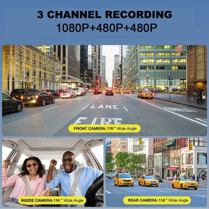 2 Inch Screen 3-Record 1080P Driving Recorder, G12
