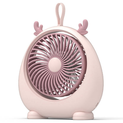 Dormitory Portable Animal Ear Desktop Electric Fan, Charging Version White, Charging Version Pink, Charging Version Green, Directly Inserted Version White, Directly Inserted Version Pink, Directly Inserted Version Green