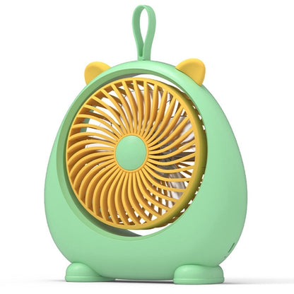 Dormitory Portable Animal Ear Desktop Electric Fan, Charging Version White, Charging Version Pink, Charging Version Green, Directly Inserted Version White, Directly Inserted Version Pink, Directly Inserted Version Green