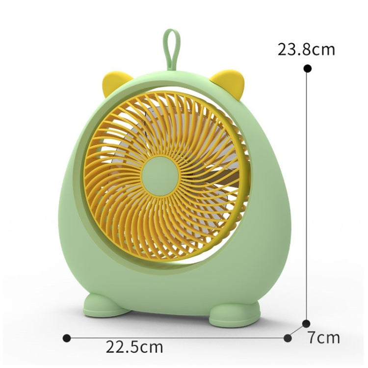Dormitory Portable Animal Ear Desktop Electric Fan, Charging Version White, Charging Version Pink, Charging Version Green, Directly Inserted Version White, Directly Inserted Version Pink, Directly Inserted Version Green