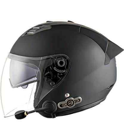 KUQIBAO Motorcycle Smart Bluetooth-compatible Sun Protection Double Lens Safety Helmet, M, L, XL, XXL