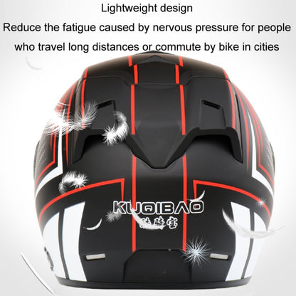 KUQIBAO Motorcycle Smart Bluetooth-compatible Sun Protection Double Lens Safety Helmet, M, L, XL, XXL