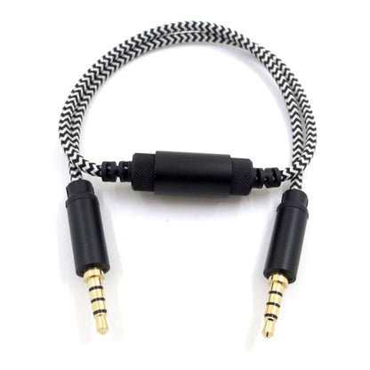 Mobile Phone 3.5mm Sound Card Cable Live Call Version Audio Wire Two-way Inter-recorder Internal Recording Cable, ZS0253 Black