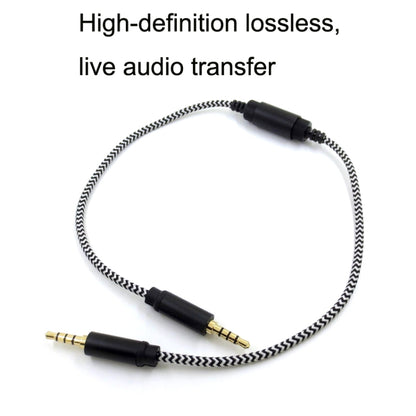 Mobile Phone 3.5mm Sound Card Cable Live Call Version Audio Wire Two-way Inter-recorder Internal Recording Cable, ZS0253 Black
