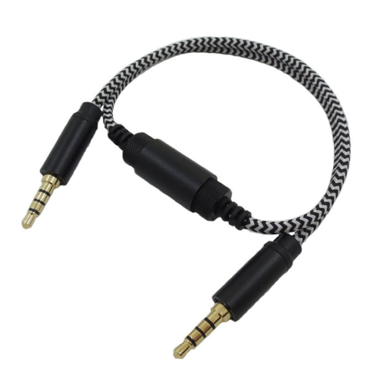 Mobile Phone 3.5mm Sound Card Cable Live Call Version Audio Wire Two-way Inter-recorder Internal Recording Cable, ZS0253 Black
