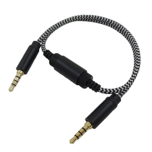 Mobile Phone 3.5mm Sound Card Cable Live Call Version Audio Wire Two-way Inter-recorder Internal Recording Cable, ZS0253 Black