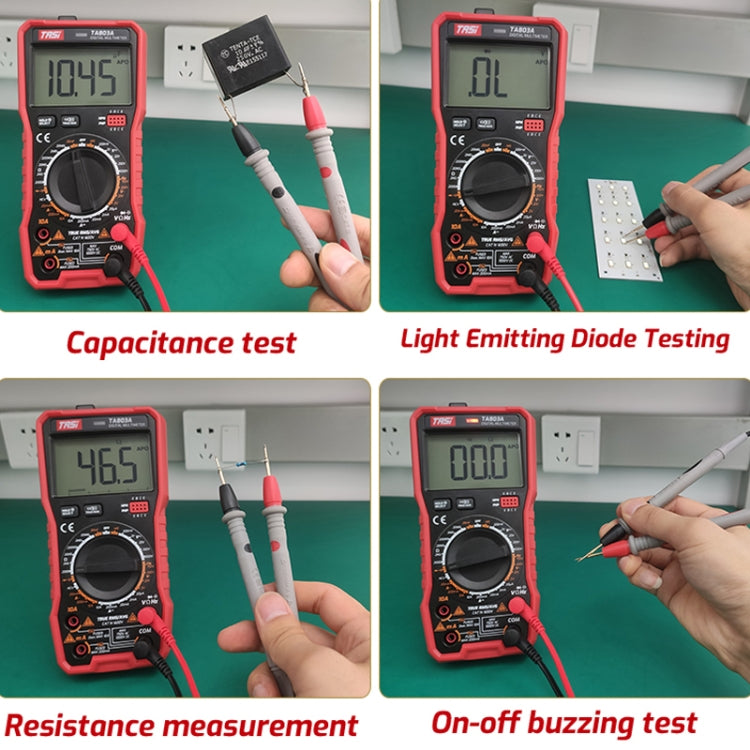 Digital High Precision Multimeter Digital Display Household Multifunction Electrician Multimeter, TASI TA803A, TASI TA803B, TASI TA803C