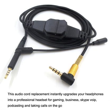 For BOSE 700 / QC25 / QC35 / OE2 3.5mm to 2.5mm Gaming Headset Audio Cable, ZS0213 Black