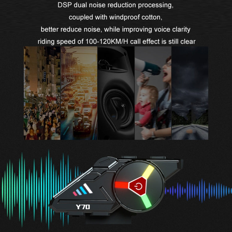 KUQIBAO Motorcycle Helmet Built-in Waterproof Bluetooth-compatible Earphone