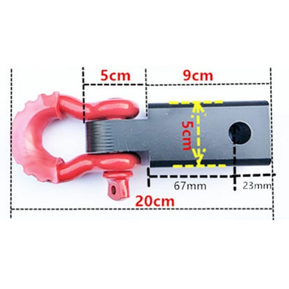 Solid Trailer Arm Off-Road Vehicle Rear Bumper Modified Traction Connector, Red, Black Red, Black Yellow