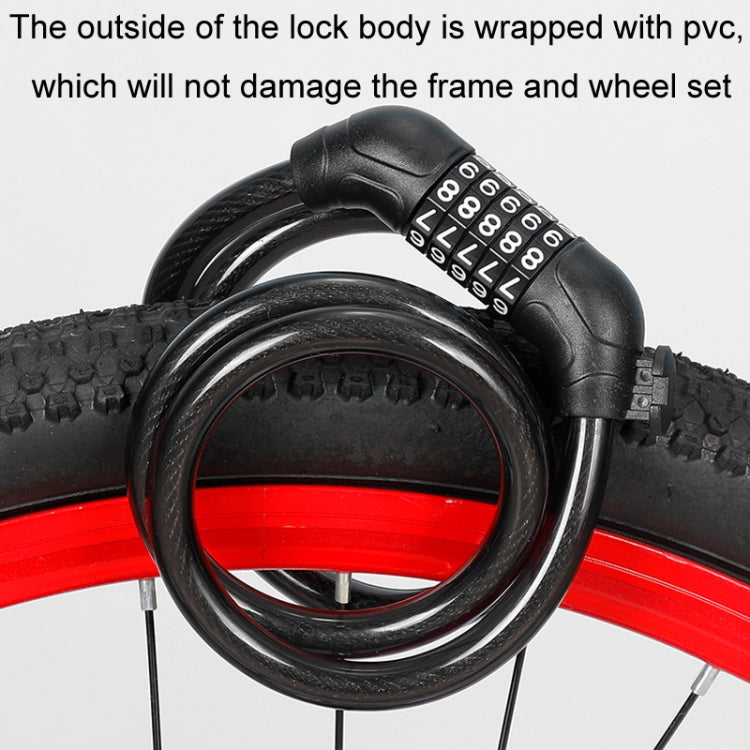Mountain Bike Riding Anti-theft Key Combination Lock, Upgrade Positioning
