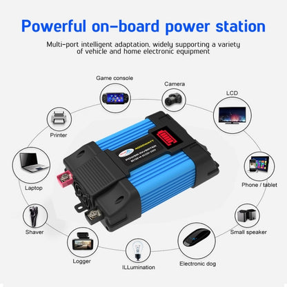 SOLIKE TECH Vehicle Inverter Sine Wave Convertor Auto Inverter, 12V-220V 300W, 12V-110V 300W, 12V-220V 500W, 12V-110V 500W