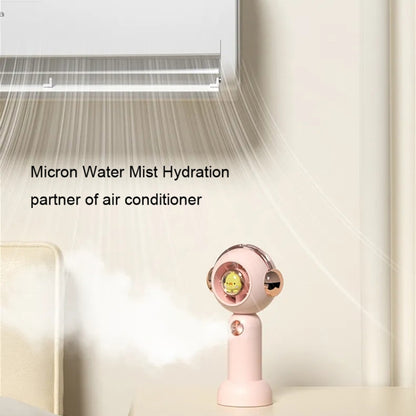 Without Blade Spray Handheld Children Small Fan