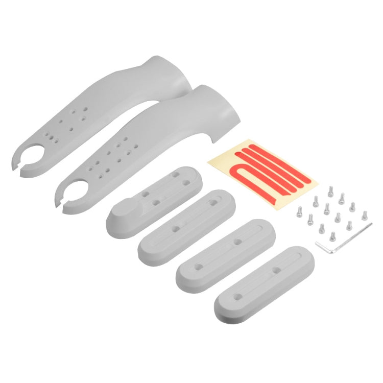 For Xiaomi M365 / PRO / 1S Skateboard Accessories Front Fork Plastic Protection Cover Reflecting Bar Set
