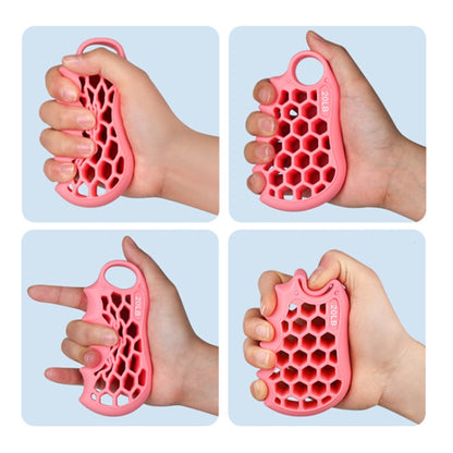 Honeycomb Elastic Finger Exerciser Hand Grip Strengthener Training Grip Ring, 60LB Gray