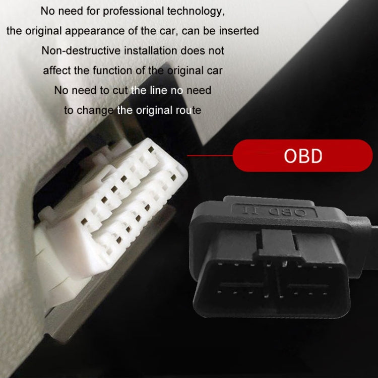 OBD2 Male to Female Tee Extension Cable OD16 16C Flat Cable, 0.3m, 0.6m