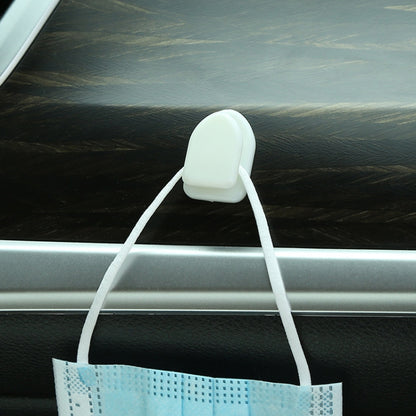 20pcs Mini Car Front Row Central Control Convenient Self-Adhesive Hook, Black, White, Pink, Lemon Yellow, Coffee