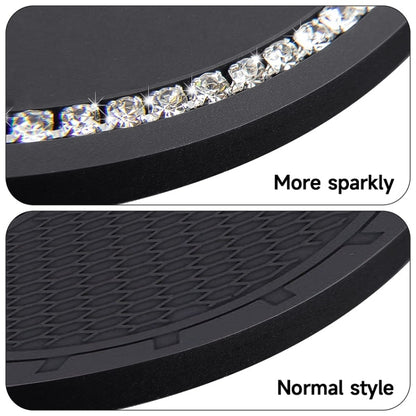 Car Water Cup Anti-skid Mat Door Slot Interior Modification Mat With diamond