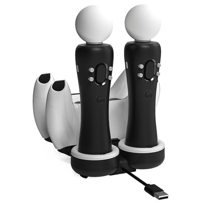 Iplay HBP-301 For PS5 / PS VR MOVE Controller Handle Dual Seat Charger 4 In 1 Charger, HBP-301