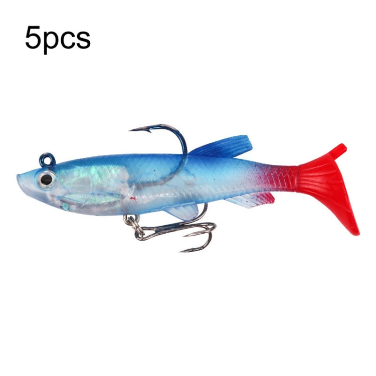 5pcs Roadrunner Soft Lures Leadheads Luminous Lures, Red White T Tail, Pink  T Tail, Blue  T Tail, Green  T Tail, Yellow  T Tail, White T Tail, Black T tail, Red Luminous Reel Tail, Blue Reel Tail, Green Reel Tail, Pink Reel Tail, Red Reel Tail...