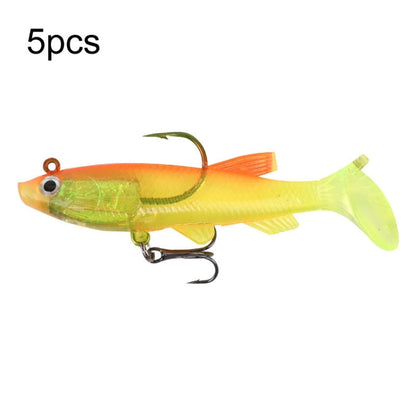 5pcs Roadrunner Soft Lures Leadheads Luminous Lures, Red White T Tail, Pink  T Tail, Blue  T Tail, Green  T Tail, Yellow  T Tail, White T Tail, Black T tail, Red Luminous Reel Tail, Blue Reel Tail, Green Reel Tail, Pink Reel Tail, Red Reel Tail...