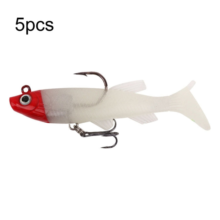 5pcs Roadrunner Soft Lures Leadheads Luminous Lures, Red White T Tail, Pink  T Tail, Blue  T Tail, Green  T Tail, Yellow  T Tail, White T Tail, Black T tail, Red Luminous Reel Tail, Blue Reel Tail, Green Reel Tail, Pink Reel Tail, Red Reel Tail...