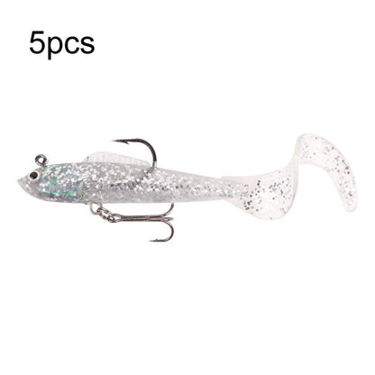 5pcs Roadrunner Soft Lures Leadheads Luminous Lures, Red White T Tail, Pink  T Tail, Blue  T Tail, Green  T Tail, Yellow  T Tail, White T Tail, Black T tail, Red Luminous Reel Tail, Blue Reel Tail, Green Reel Tail, Pink Reel Tail, Red Reel Tail...