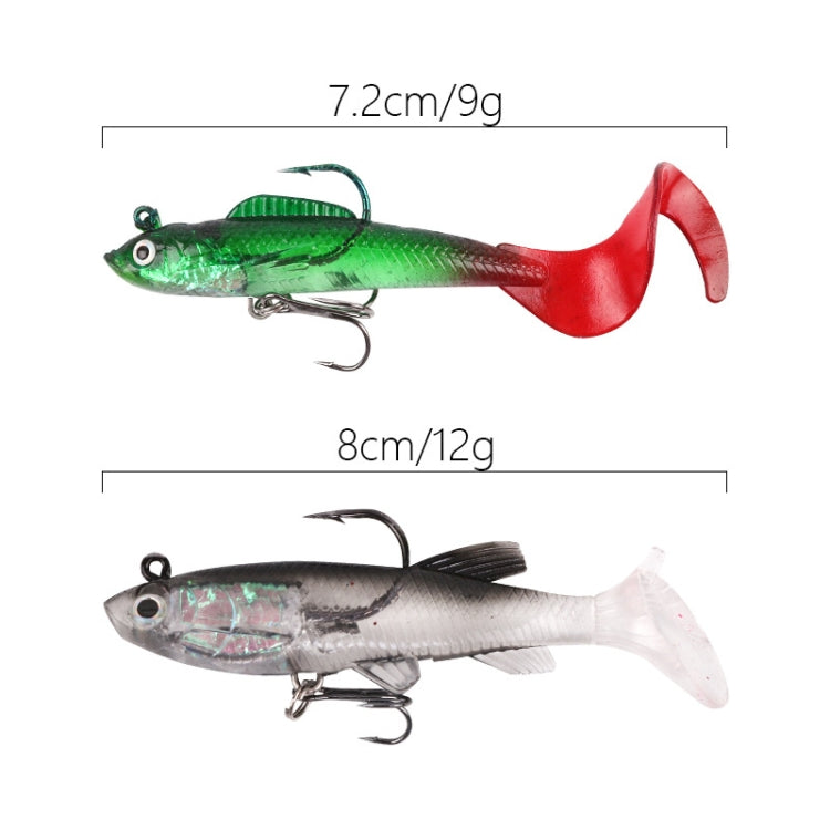 5pcs Roadrunner Soft Lures Leadheads Luminous Lures, Red White T Tail, Pink  T Tail, Blue  T Tail, Green  T Tail, Yellow  T Tail, White T Tail, Black T tail, Red Luminous Reel Tail, Blue Reel Tail, Green Reel Tail, Pink Reel Tail, Red Reel Tail...