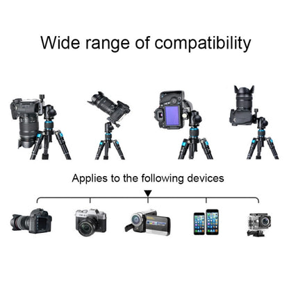 BEXIN V30 Adjustable Aluminum Alloy Desktop Camera Tripod Mini Portable Folding Live Tripod