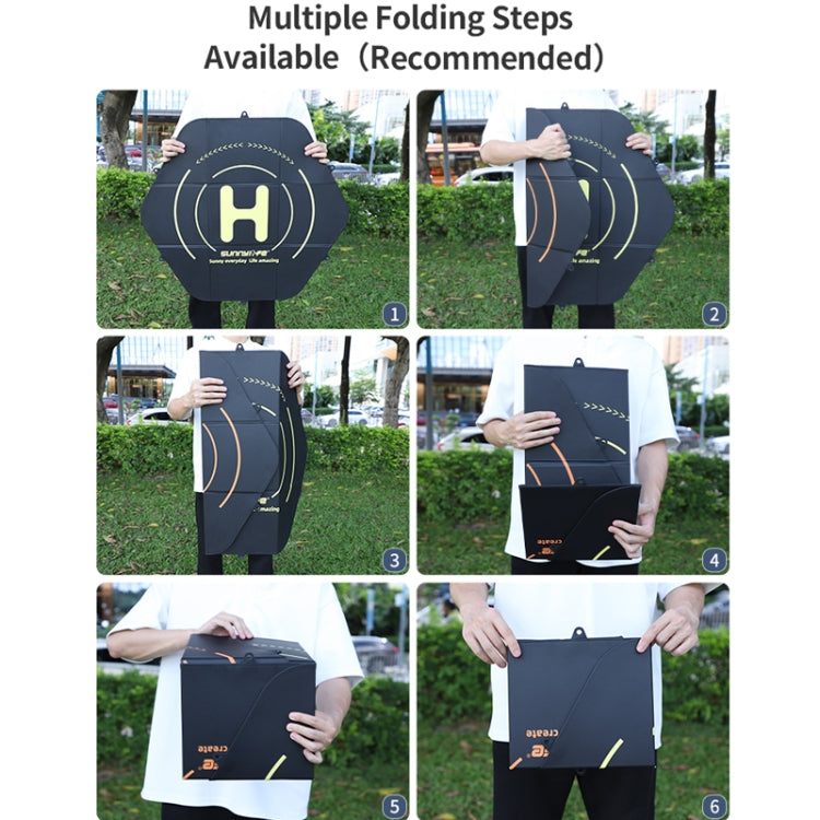 Sunnylife TJP11 80cm Hexagonal Double-sided Folding With Ground Spikes Drone Universal Apron, 80cm