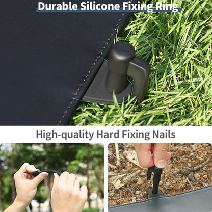Sunnylife TJP10 110cm Hexagonal Double-Sided Folding With Ground Spikes Drone Universal Apron, 110cm