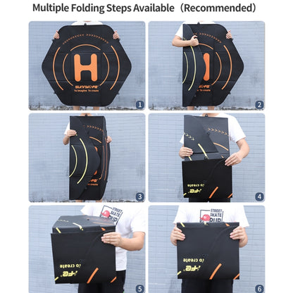 Sunnylife TJP10 110cm Hexagonal Double-Sided Folding With Ground Spikes Drone Universal Apron, 110cm