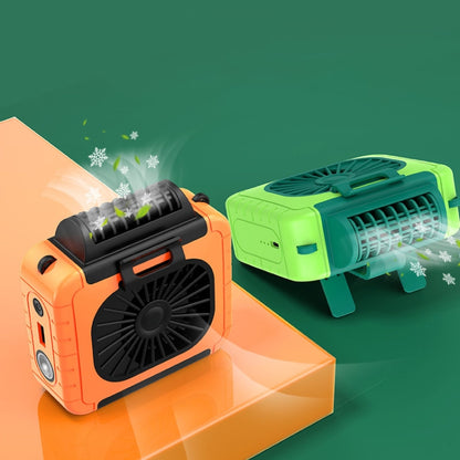 Outdoor Waist-Mounted Lighting Fan Multifunctional Bracket Hanging Neck Fan, F006, F006 (Pink), F006 (Yellow), F006 (Grass Green), F006 (Orange), F006 (Blue)