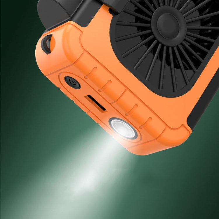 Outdoor Waist-Mounted Lighting Fan Multifunctional Bracket Hanging Neck Fan, F006, F006 (Pink), F006 (Yellow), F006 (Grass Green), F006 (Orange), F006 (Blue)