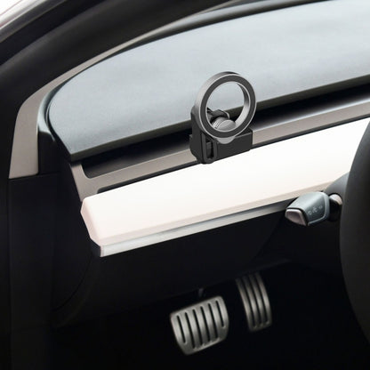 For Tesla Model 3/Y Air Vent Magnetic Mobile Phone Holder, With Magnetic Ring, Non-marking Base